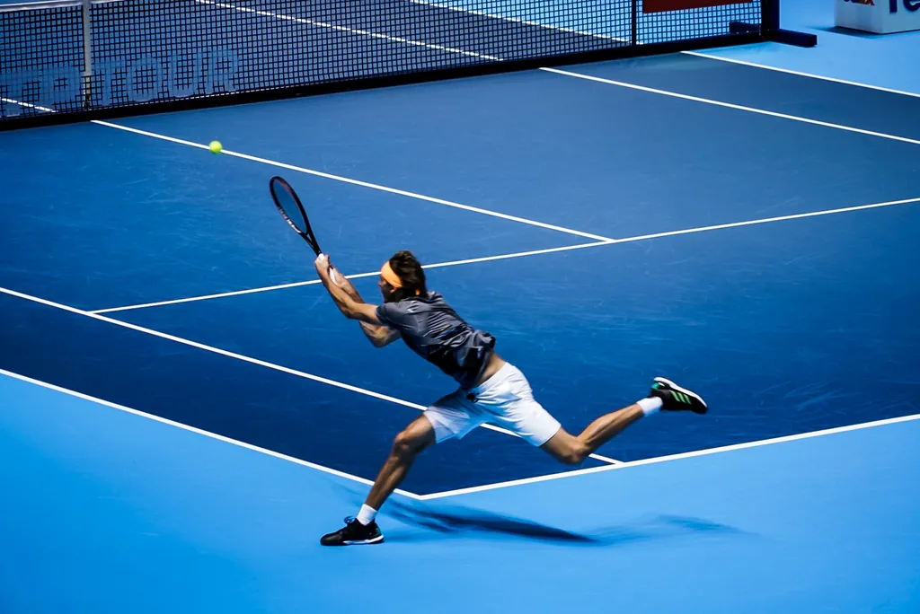 Alexander Zverev against Rafael Nadal at the 2019 Nitto ATP Finals, London