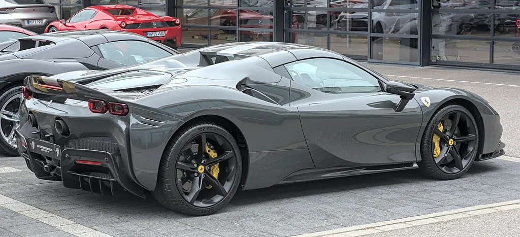 Ferrari SF90 Spider, the road car sharing its name with Ferrari's 2019 Formula One car