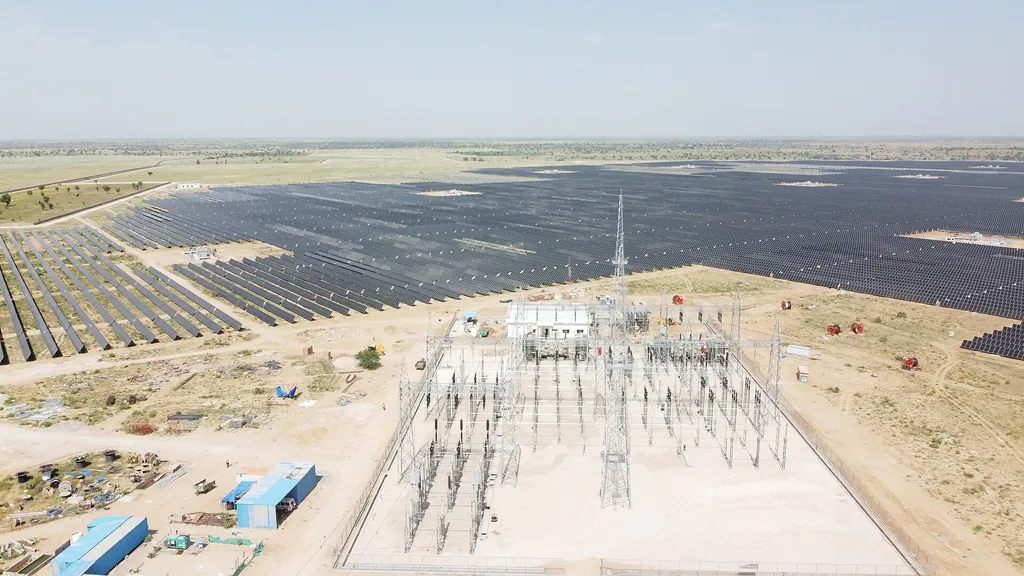Bhadla Solar Park Rajasthan aerial