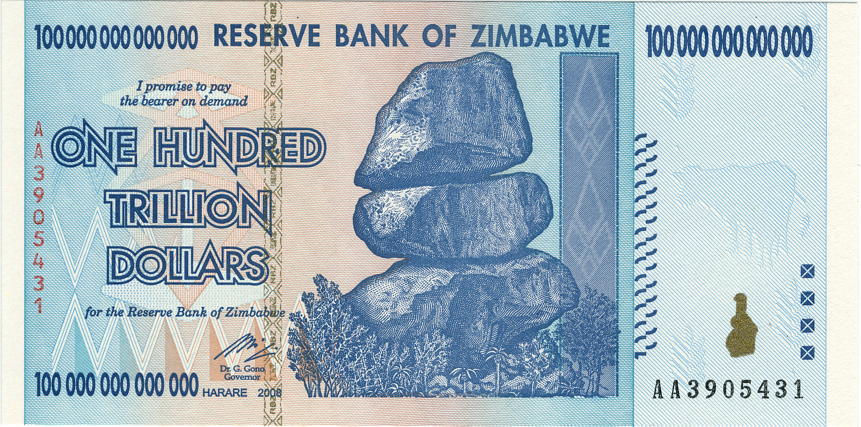 Zimbabwe abandoned dollar in 2009 after hyperinflation